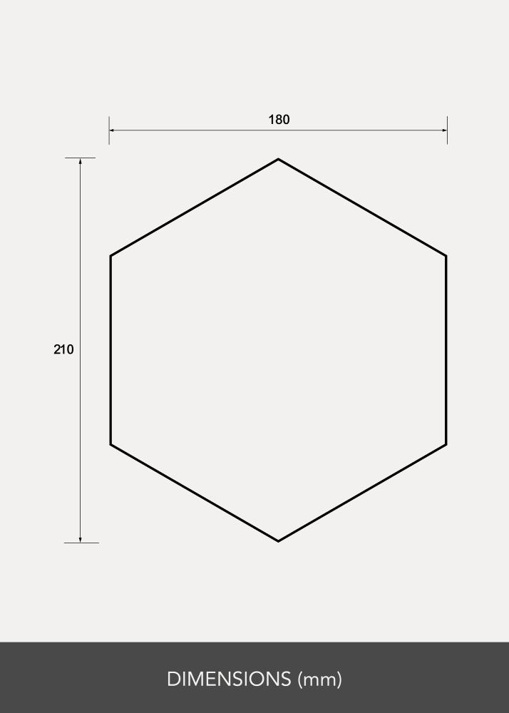 Zrcadlo Sada Hexagon 18x21 cm - 5 ks