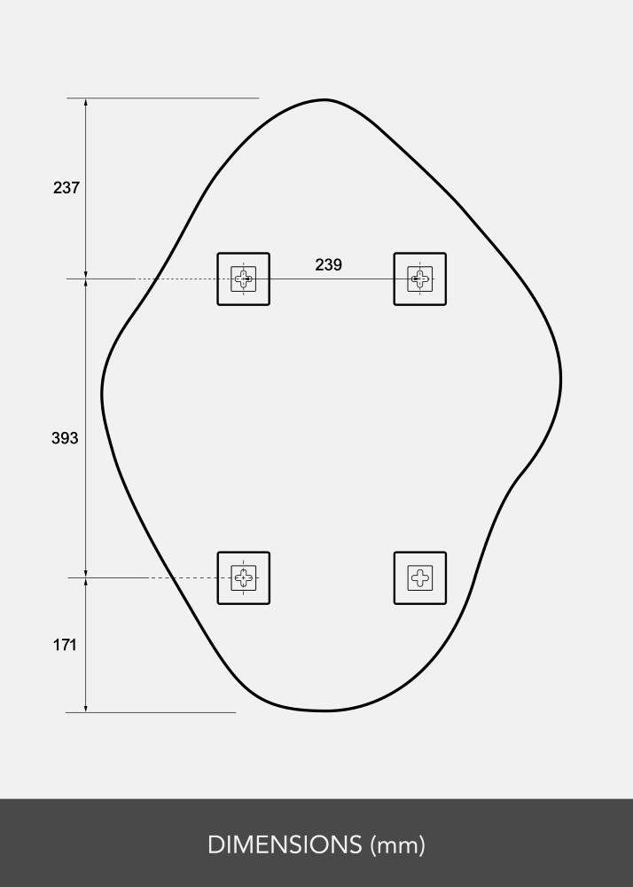 Zrcadlo Biface 60x80 cm