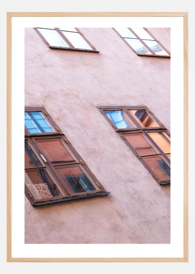 Pink Plastered wall Plakát