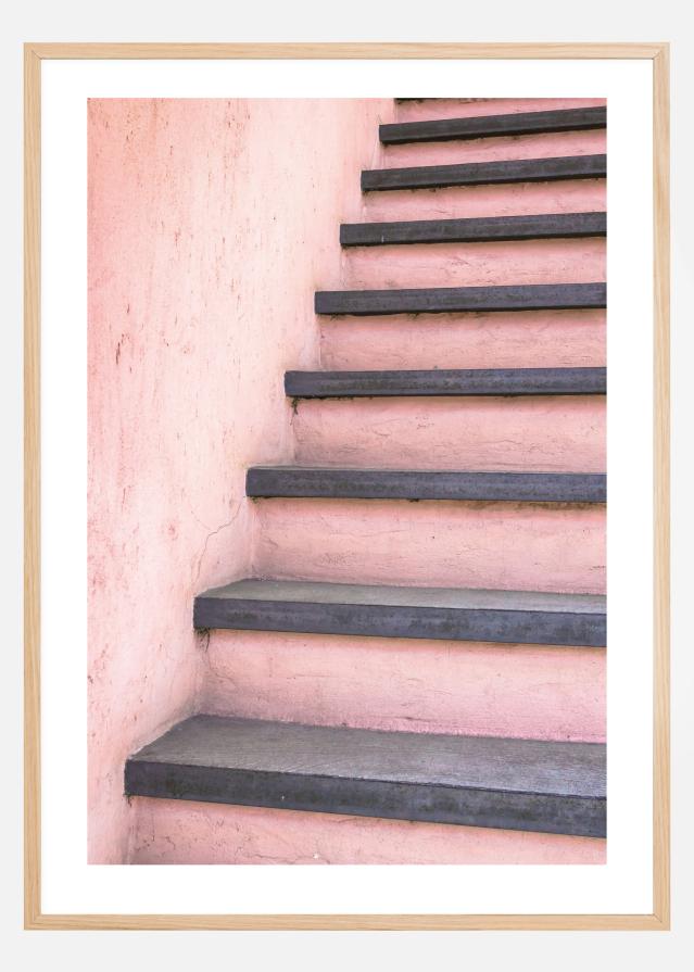 Pink stairs Plakát