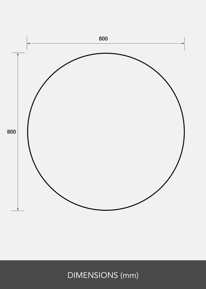 Zrcadlo Ring LED 80 cm Ø