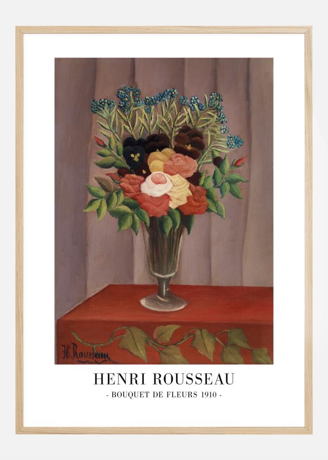 Henri Rousseau - Bouquet De Fleurs 1910 Plakát