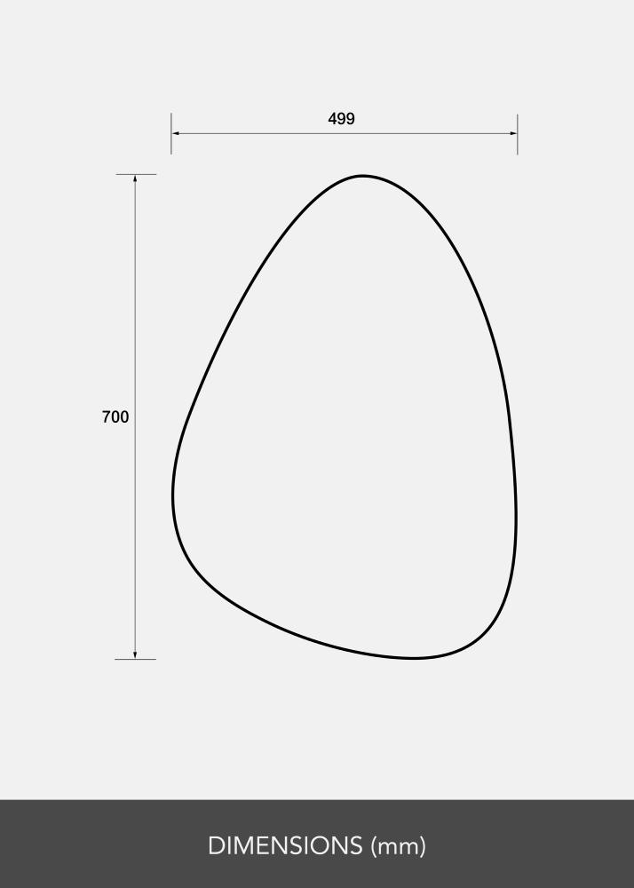 Zrcadlo Egg 50x70 cm