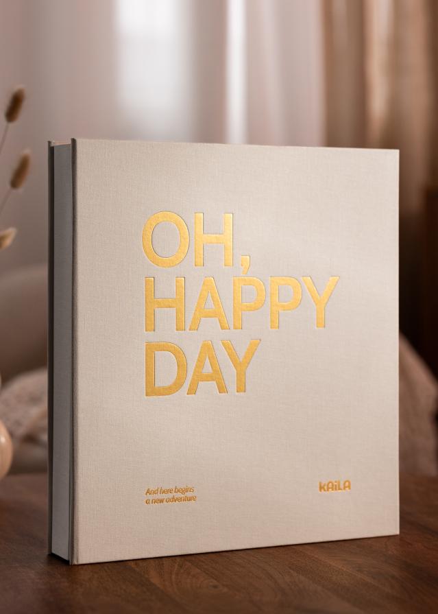 KAILA Fotoalbum OH HAPPY DAY Krémová - 600 fotografií ve formátu 10x15 cm