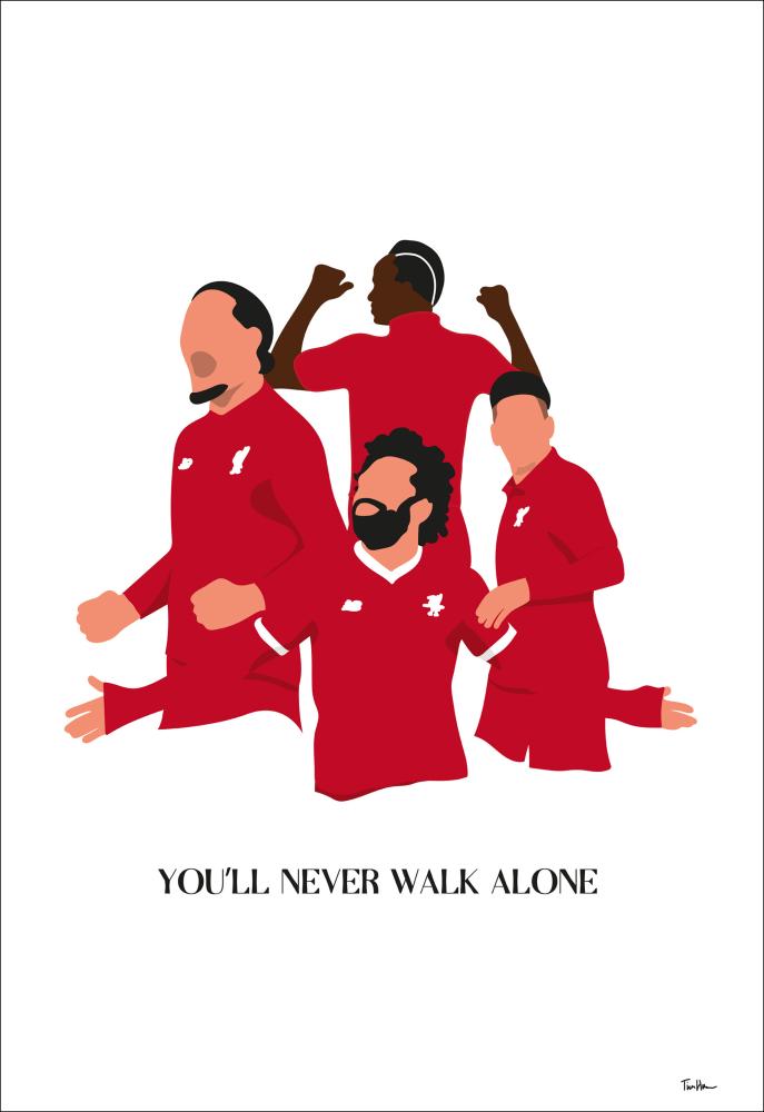 You Will Never Walk Alone-Liverpool Players Plakát