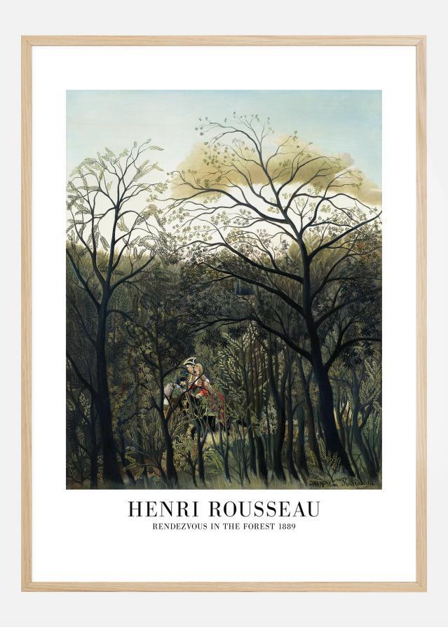 Henri Rousseau - Rendezvous In The Forest Plakát