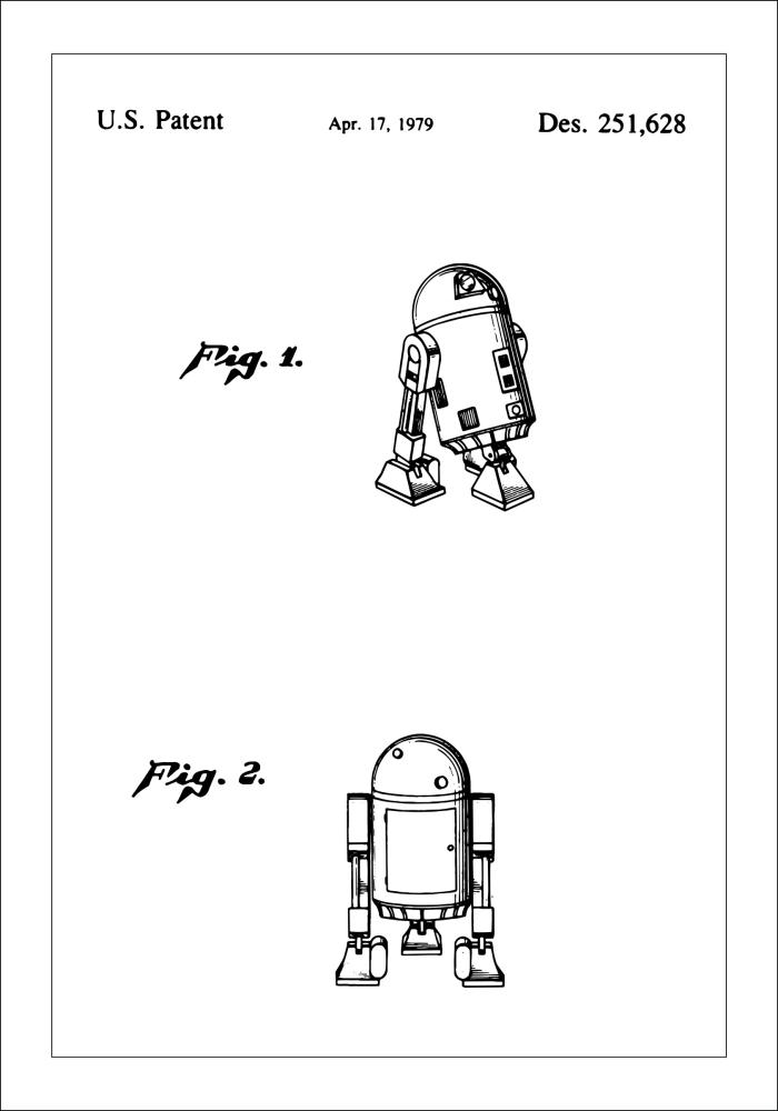 Patentový výkres - Star Wars - R2-D2 Plakát