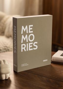 KAILA MEMORIES Grey/White - Coffee Table Photo Album (60 Cerná Strany)