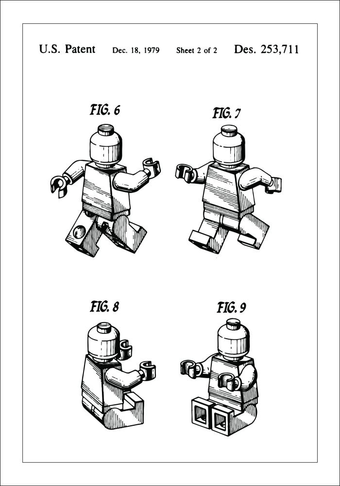 Patentový výkres - Lego II Plakát