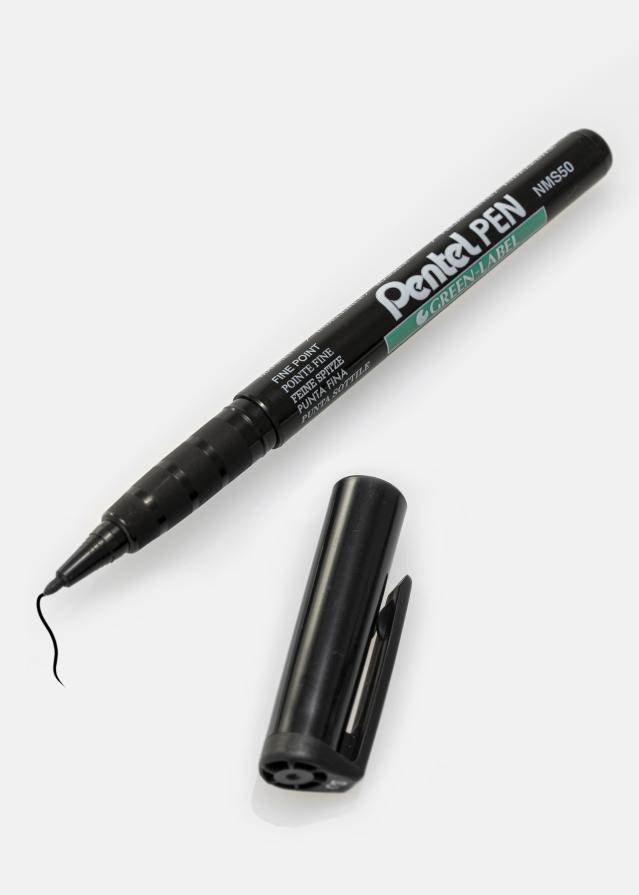 Pentel NMS50-A - Cerná Albumové pero - 1 mm