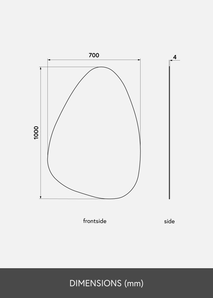 KAILA Zrcadlo Shape I 70x100 cm