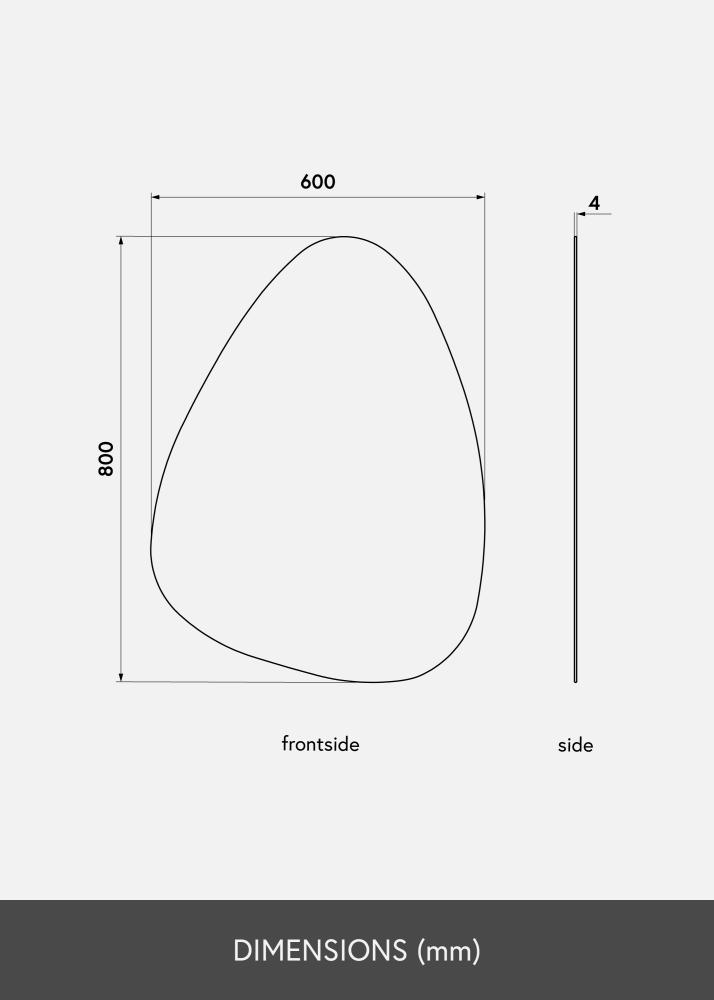KAILA Zrcadlo Shape I 60x80 cm