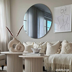 Kulaté Zrcadlo 110 cm Ø